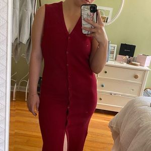 Vintage Red Midi Dress